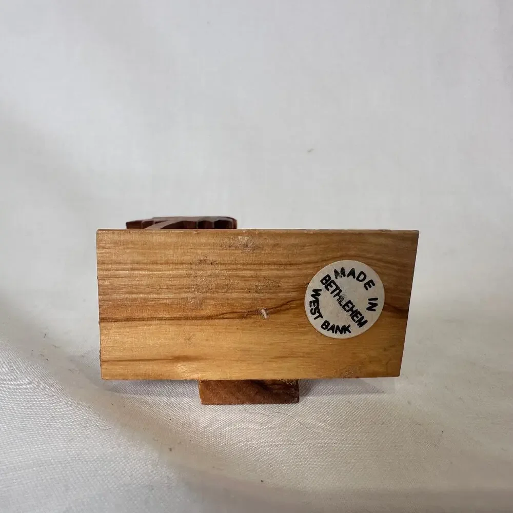 Wooden Nativity Christmas Ornament Made in Bethlehem West Bank